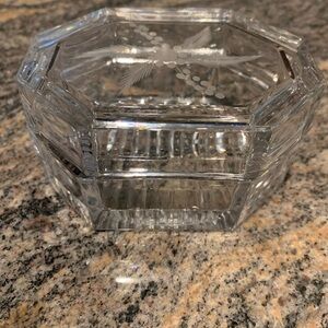 Glass trinket box